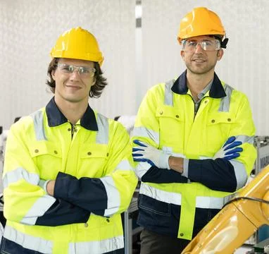 Male automation machine engineer Stock Photos
