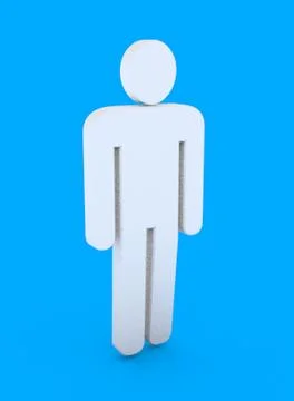 Male bathroom figure walk ~ 3D Model #91426042 | Pond5
