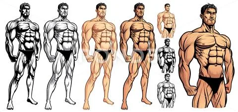 Male Bodybuilder Full Body: Royalty Free #111541146