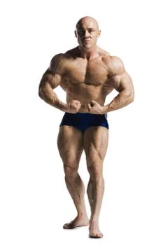 Male bodybuilder posing Stock Photos