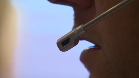 Male call centre operator Stock Footage 52973175