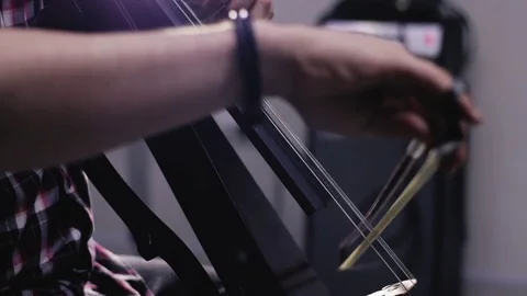 Male cello player Stock Footage 84972435