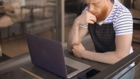 Male chatting on pc Stock Footage 90707811