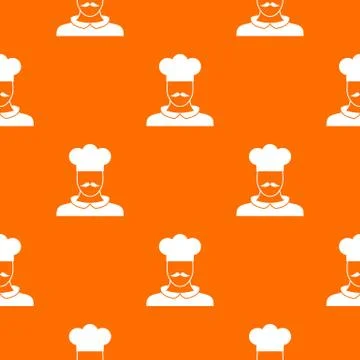 Male chef cook pattern seamless 스톡 일러스트