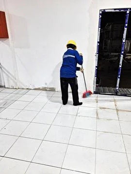 Male cleaner Stock Photos