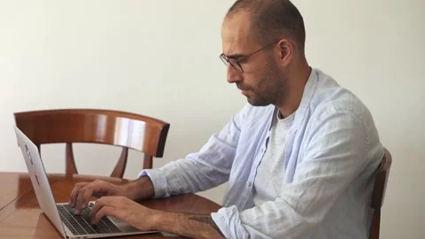 Male coding on laptop. Web developing and software coding concept Stock Footage 222816887