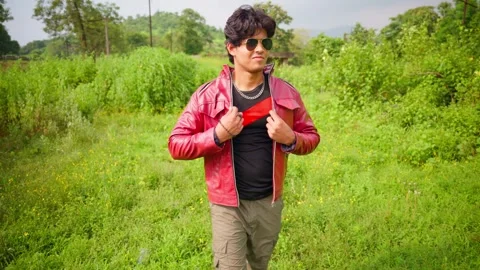 Male With Compose Expression Outdoor Stock Footage 295469611