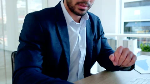 Male computer systems analyst working on a new software upgrade for reliable Stock Footage 201637350
