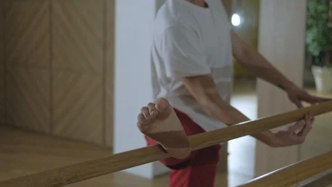 Male dancer  in ballet studio Stock Footage 122691858