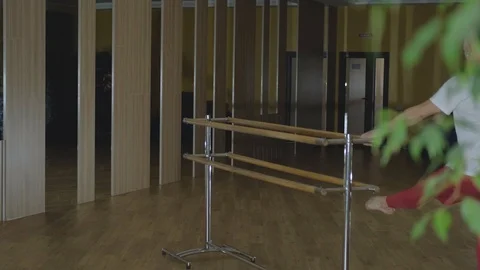 Male dancer  in ballet studio Stock Footage 122692417