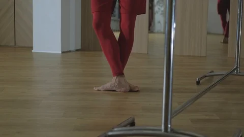 Male dancer  in ballet studio Stock Footage 122693554