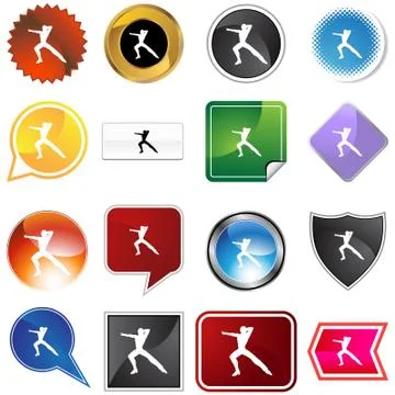 Male dancer variety set Stock Illustration