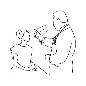 Male doctor testing optical reflection of his patient vector illustration out 스톡 일러스트
