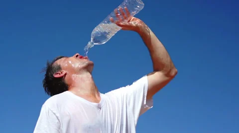Male Drinking Refreshing Water 動画素材 36720238