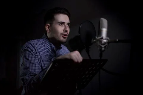 Male dub actor Stock Photos
