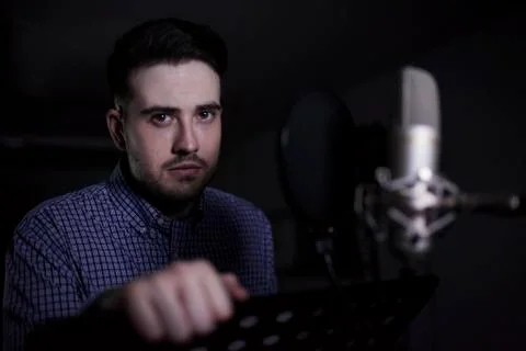 Male dub actor Stock Photos