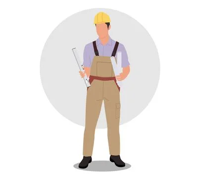 Male engineer Stock Illustration