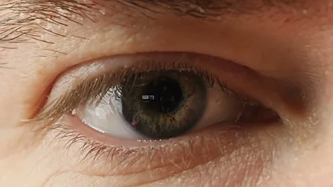 Male eye close up. Video stock 94846572