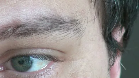 Male face close-up Stock Footage 20448607