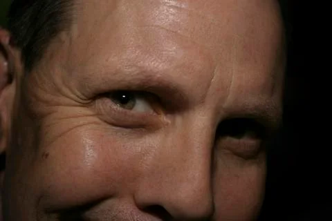 Male face close-up Foto stock