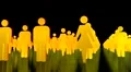 Male female crowd people icons business team sexes gender HD Footage