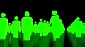 Male female crowd people icons business team sexes gender HD Footage