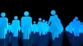 Male female crowd people icons business team sexes gender HD Footage