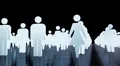 Male female crowd people icons business team sexes gender HD Footage