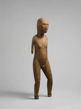 Male figure (tiki) representing the deity Rongo Mangarevan people Early 19t.. Stock Photos