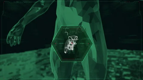 Male Genitals X-Ray Scanner Stock Footage 230661069