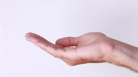 Male hand calling up gesture 動画素材 89866237