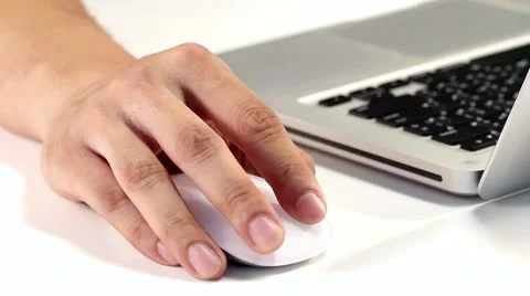 Male hand click computer mouse Stock Footage 51313117
