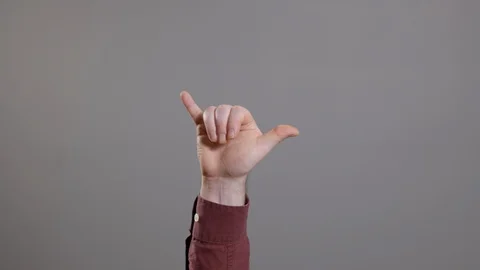 Male hand gesturing Stock Footage 120765928