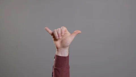 Male hand gesturing Stock Footage 120766008