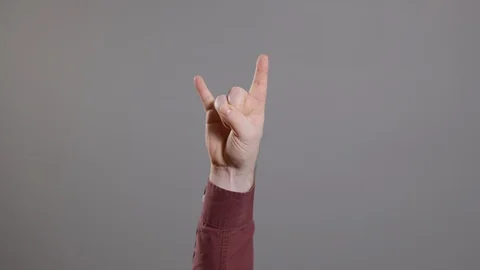 Male hand gesturing Stock Footage 120766025