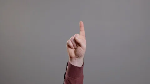 Male hand gesturing Stock Footage 120766045