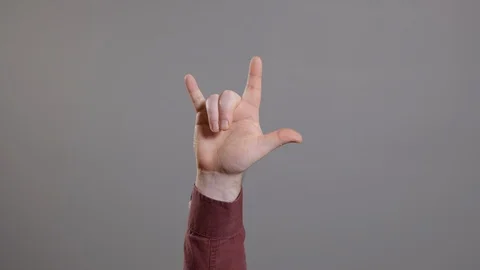 Male hand gesturing Stock Footage 120766138
