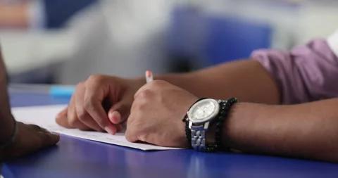 Male Hand with watch Stock Footage 339050248