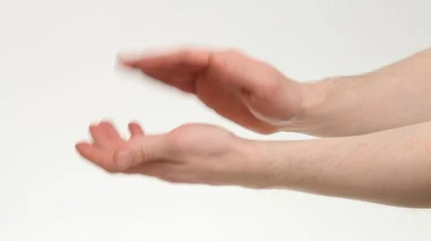 Male hands clapping Stock Footage 56828942