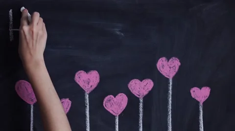 Male hands involves drawing light bulb on chalkboard. toning. selective Focus Stock Footage 58820584
