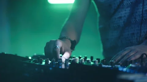 Male hands operating with controls Stock Footage 170214230