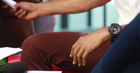 Male Hands with papers Stock Footage 183538408