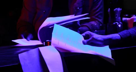 Male Hands with papers Stock Footage 183849573