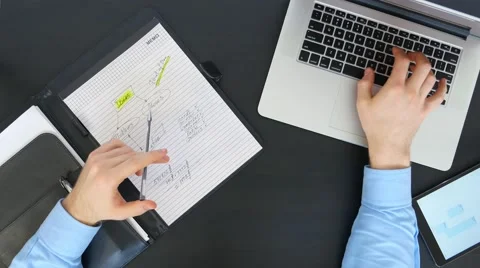 Male Hands Typing on Keyboard Stock Footage 61193953