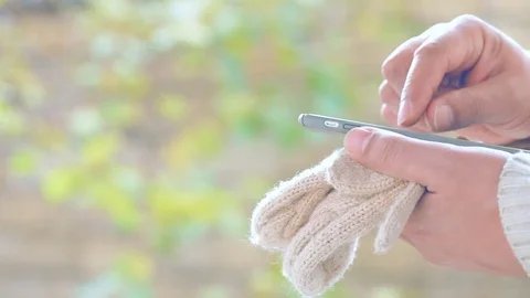 Male hands  using smart phone. Stock Footage 82291708