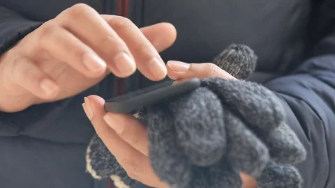 Male hands  using smart phone. Stock Footage 82292026