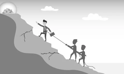 A male hard worker Stock Illustration