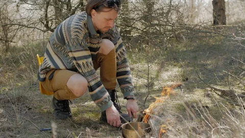 Male hiker Stock Footage 88718644