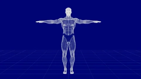 Male human wire Stock Footage 942165
