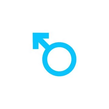 Male icon flat Stock Illustration
